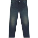 HUGO - Tapered-fit Jeans - Blauwzwart - Stretchdenim