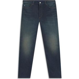 HUGO - Tapered-fit Jeans - Blauwzwart - Stretchdenim