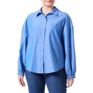 Onlarja L/S Solid Shirt WVN Noos, blauw, M