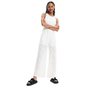 Desigual Casual broek voor dames, wit, XL