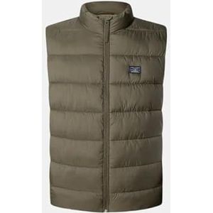 Pepe Jeans Heren PUFFER GILLET-jas, groen (MILITARY GREEN), XXL, Groen (MILITAIR GROEN), XXL