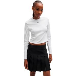 HUGO - Dafilomena - Shirt - Katoenmix - Regular Fit - Lange Mouwen