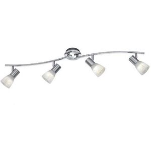 Trio Leuchten LED plafondlamp ""Levisto"" in mat nikkel, glas albast wit 871010407