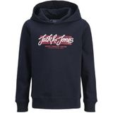 Jack & Jones - JJURBAN - Sweatshirt - Navy - Rood - Wit
