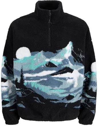 Jack & Jones - JORBEAR MOUNTAIN - Coltrui - Turquoise / Duifblauw / Zwart / Wit