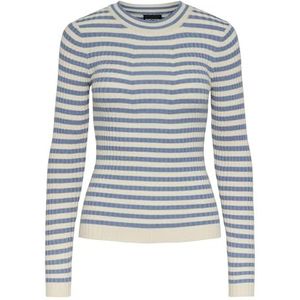 Trui - PCCrista - Gestreept - Knitwear - Lange Mouw - Slanke Pasvorm