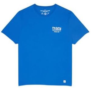 Redskins Stuz Maps T-shirt voor heren, Royal Blauw, S