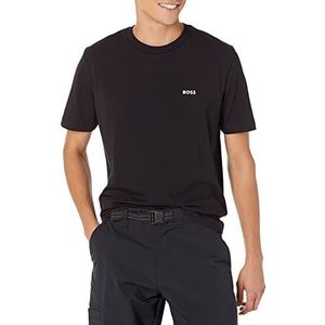 BOSS Hugo Heren Modern Fit Single Jersey T-shirt, Basic Black, X-Large, Basic Black, XL