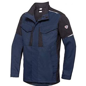 BP 2408-581-1432-44/46n Werkjas voor heren, opstaande kraag, verborgen ritssluiting, 0,35 aramide/30% modacryl/25% katoen/9% polyamide/1% andere vezels, nachtblauw/zwart, 44/46n