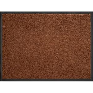 Hamat - Wasbaar tapijt Twister - bruin - 60 x 80 cm