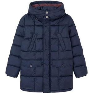 Hackett London Puffa jas met lange lengte voor jongens, Blauw (zwart), 13 jaar