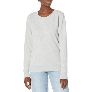 Amazon Essentials Fleece Trui met Ronde Hals (Verkrijgbaar in Grote Maten) Dames, Licht Grijs Heather, S