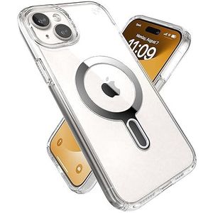 Speck Transparant iPhone 15 Plus-hoesje - ClickLock antislip interlock, MagSafe-compatibel, valbescherming, voor iPhone 15 Plus en iPhone 14 Plus - Anti-vergeling 6,7 inch telefoonhoesje - Presidio