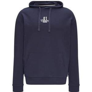 QS Sweatshirt met capuchon en print op de voorkant, 58d0, L