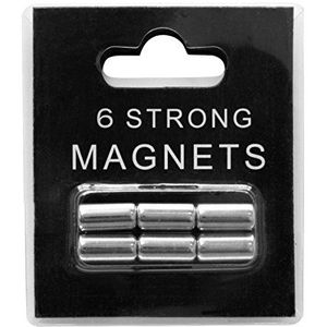 Deknudt Frames S65CD6 magneetwand en magneten 0x0 6 magneten zilver, op blister metalen magneetborden magneten