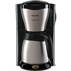 Philips Koffiezetapparaat Café Gaia - Zet 2 tot 15 kopjes - Met metalen thermische kan - Waterreservoir 1.2 liter - Druppelstop - Automatische uitschakeling - - Waterniveau indicator - HD7546/20