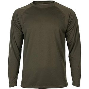 Mil-Tec Tactisch Quick Dry shirt met lange mouwen voor heren • T-shirt met lange mouwen en duimlussen • ademend en sneldrogend sport- en functioneel shirt • tactisch longshirt