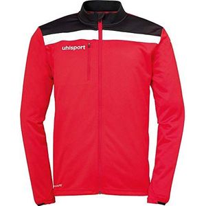 Uhlsport Offense 23 Poly Jacket voor heren, rood/zwart/wit, 128