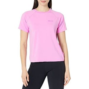 Marmot Wm's Windridge SS voor dames, ademend functioneel shirt, korte mouwen, sportshirt, sneldrogend fitnessshirt, Wild Orchid, M