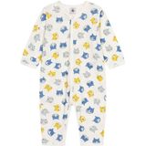 Petit Bateau Pyjama Sleep Well zonder voeten, uniseks, Marshmallow/Multico, 12 mesi