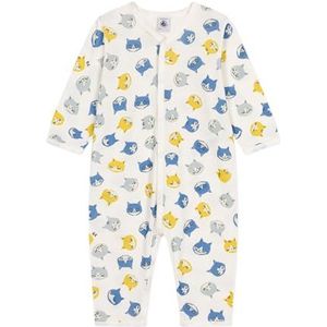 Petit Bateau Pyjama Sleep Well zonder voeten, uniseks, Marshmallow/Multico, 12 mesi