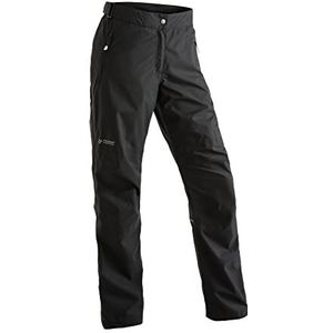 Maier Sports Regenbroek voor dames, Raindrop L, wandelbroek, waterdicht en winddicht, outdoorbroek met 2 ruime zakken, zwart, 23