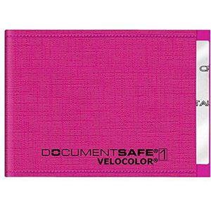Veloflex 3271371 - Document Safe kaarthoes, creditcardhoes, RFID/NFC-bescherming, RFID-blokker, 90 x 63 mm, roze, 1 stuk