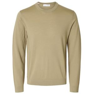 SELETED HOMME SLHTRAY LS Knit Merino Crew Neck NOOS, Kelp, XXL