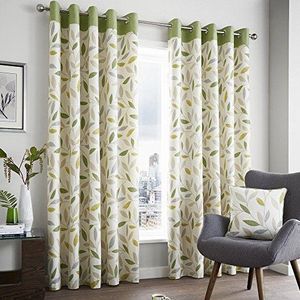 Fusion Kussen 'Beechwood' 100% katoen, textiel, groen, 46x54 (117 x 137 cm)