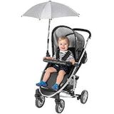 Reer 84181 Shine Safe Parasol voor kinderwagen, universeel bruikbaar, draai- en kantelbaar, grijs