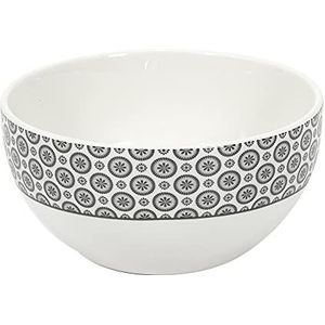 HOME DECO FACTORY - KA4846 - Bol Cottage Porcelaine Gris 60Cl Art de la Table Vaisselle Bol - Mug et Tasse