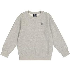 Champion Legacy Basics B-Ultralight Powerblend Fleece Crewneck Sweatshirt voor kinderen en jongeren, lichtgrijs gemêleerd., 7-8 jaar