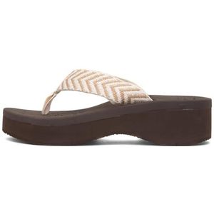 ROCKET DOG Dames Tizzy Wedge Sandaal, natuurlijk, 6 UK, natuurlijk, 39 EU