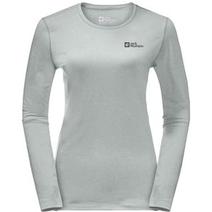 Jack Wolfskin - Sky Thermal L/S W - Wandelshirt - Grijs - Vochtabsorberend, Sneldrogend, Lichtgewicht