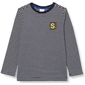 s.Oliver Junior Boy's shirt met lange mouwen, marineblauw, 116/122