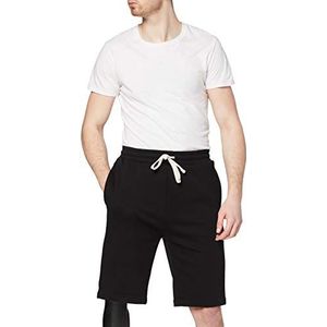 Urban Classics Heren Shorts Low Crotch Sweatshorts, korte mannen joggingbroek in 2 kleuren, maten S - 5XL, zwart, XL