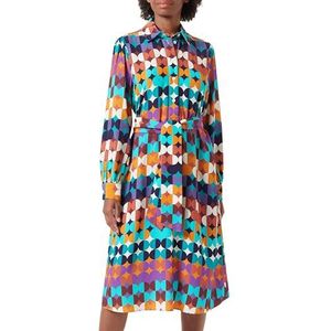 Seidensticker - Blousejurk - Marineblauw - Viscose - Regular Fit