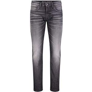 MAC Jeans Arne Pipe Slim Jeans voor heren, Authentic Used Black, 32W x 36L