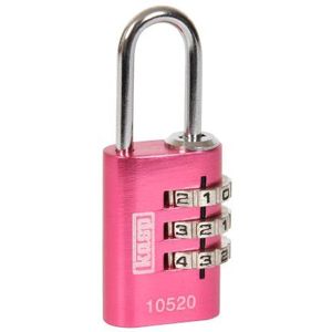 Kasp K10520PIND cijferslot, aluminium, 20 mm, roze