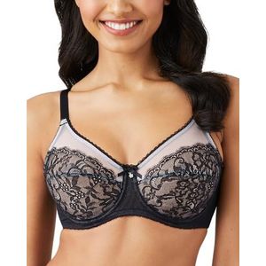 Wacoal Ondoorzichtige beha met volledige dekking voor dames, Zwart, 90C