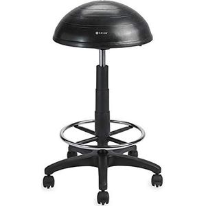 Gaiam Balance Ball Chair Stool, Half-Dome Stability Ball Verstelbare Swivel Rolling Chair Drafting Stool voor staand en afgedekte Desks in huis, kantoor of klassiek