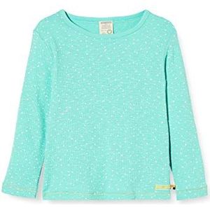 loud + proud Meisjesshirt met lange mouwen van waaffle Knit Organic Cotton, groen (mint Min), 62/68 cm