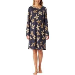 Schiesser - Comfort Nightwear - Nachthemd - Groot Bloemenpatroon - Herfstkleuren