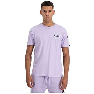 Alpha Industries Space Shuttle T Shirt voor Mannen Pale Violet