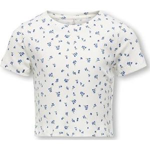 ONLY - KOGBella - Shirt - Donkerblauw / Wit - Ronde Hals - Kwartmouw