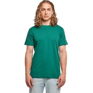 Build Your Brand Heren T-Shirt Basic Round Neck T-Shirt Green 5XL, groen, 5XL
