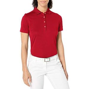 Callaway Women's Golf Short Sleeve Core Performance Polo Shirt, Chili Pepper, Medium