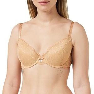 Emporio Armani Natural Push Up BH Virtual Lace BH voor dames, Beige (Nude), 36 / C