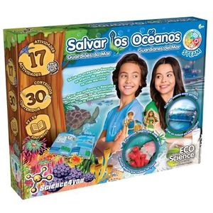 Science4you - Guardians van de zee - knutselset met 17 wetenschappelijke activiteiten; beschermt oceans en zeeën; educatief spel voor kinderen 5 6 7 8 jaar, origineel en creatief cadeau