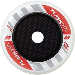 K2 Skates Unisex - volwassenen rollers FLASH DISC 125 MM 1 EACH - wit - 125mm - 30F3018